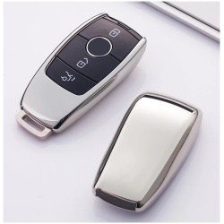 POKROWIEC NA KLUCZYK DO MERCEDES KEYLESS SREBRNY