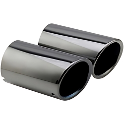 Końcówka tłumika TSI 70mm kpl, BLACK TITANIUM czarny połysk