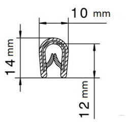 Listwa zbrojona 14mm x 10mm x 5M