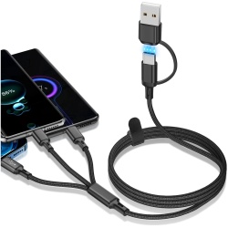 Kabel ładowania USB C/USB z portami ładowania USB C/ micro USB