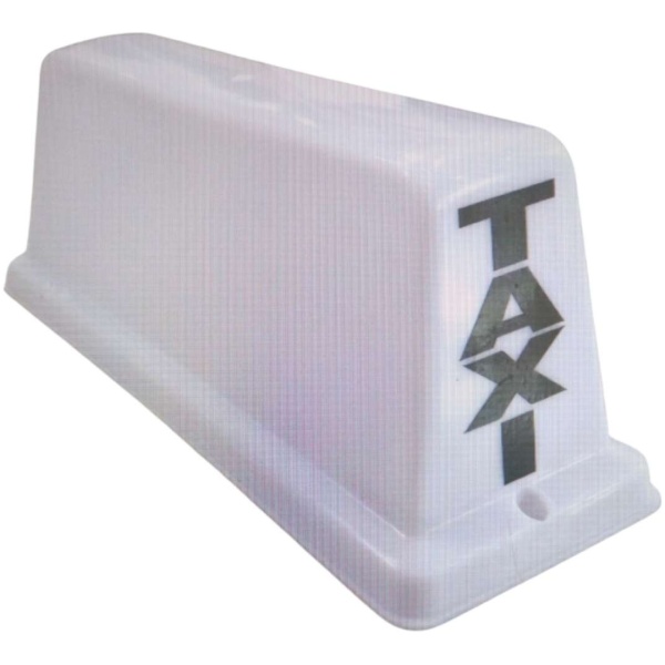 Lampa TAXI białem z bocznymi napisami - Image 2