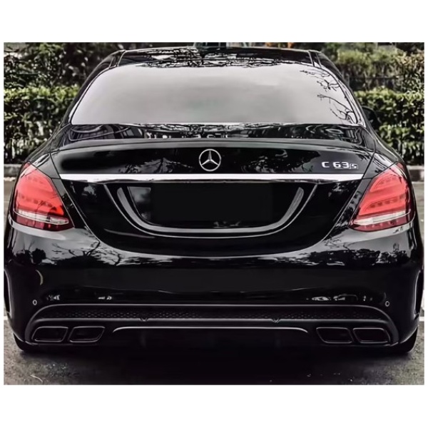 Komplet końcówek tłumika Mercedes W205 W213 W212 W222 czarne - Image 3