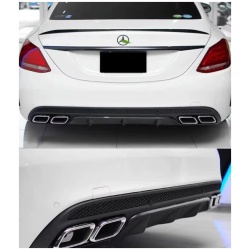 Komplet końcówek tłumika Mercedes W205 W213 W212 W222 chrom