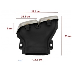 Komplet końcówek tłumika Mercedes W213, GLC X253 chrom