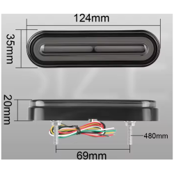 Lampa LED 12V tylna motocykla
