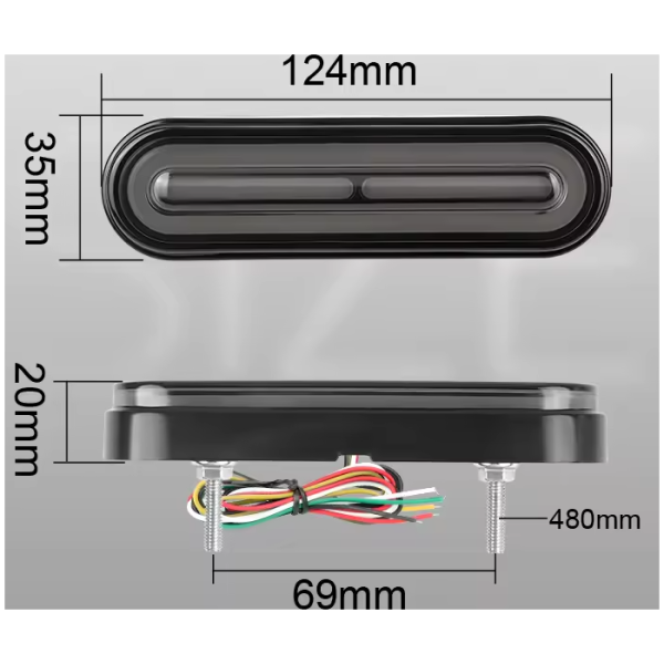 Lampa LED 12V tylna motocykla - Image 2