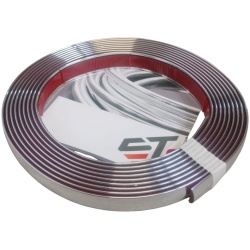 Listwa ozdobna CHROM 10mm x 5M z taśmą samoprzylepną