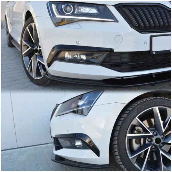 Dokładki/ splittery przedniego zderzaka SKODA SUPERB MK3 - Image 3