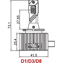 Komplet żarówek LED D3S CANBUS