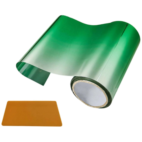 Pas przedniej szyby cieniowany 20x150 cm zielony